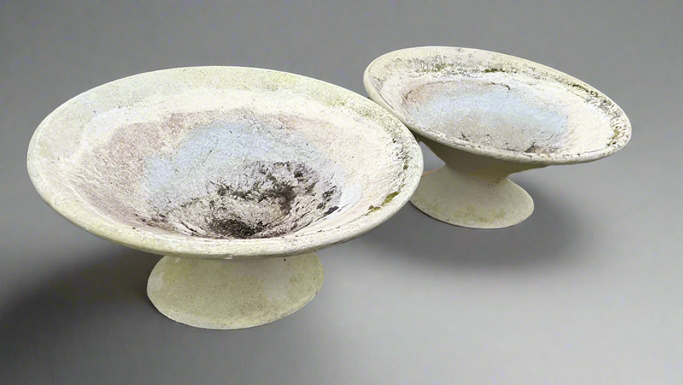 Satalite shaped planters designed by Willy Guhl and Anton Bee
