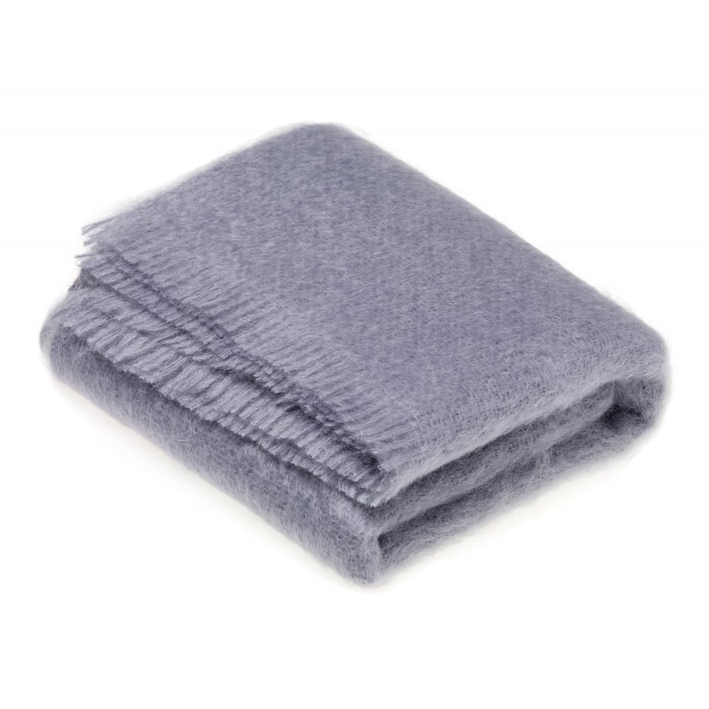 Lavender Blue Mohair Throw