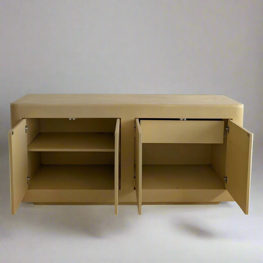 Minimalist, postmodern, plaster side board