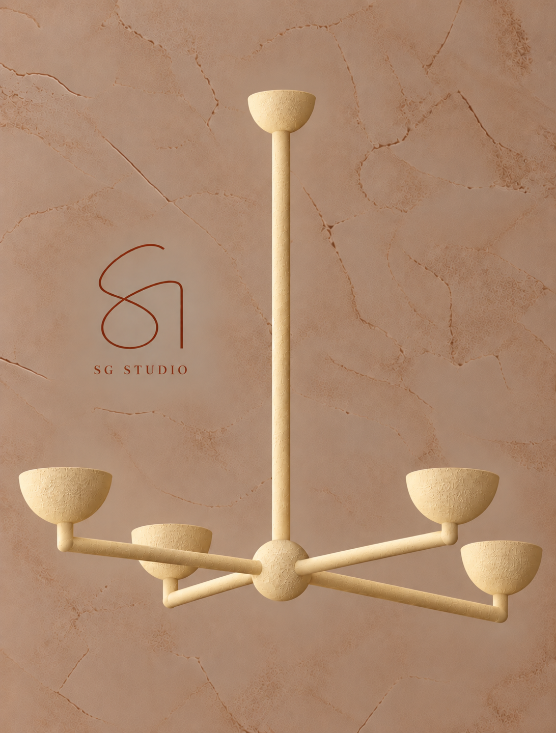 Custom plaster light in butter