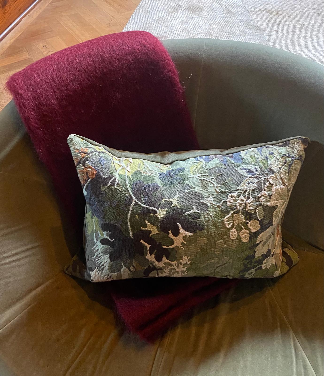 Burgundy Red Mohair Throw