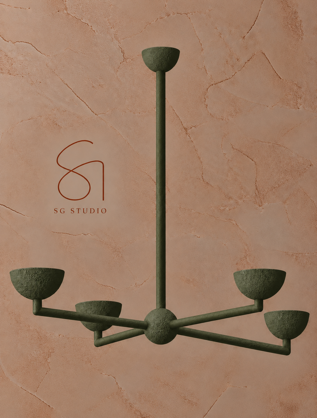 Custom plaster light in green tea
