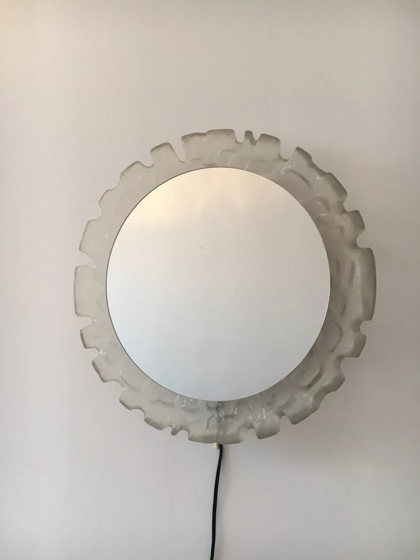 Hillebrand Lucite wall mirror with backlight